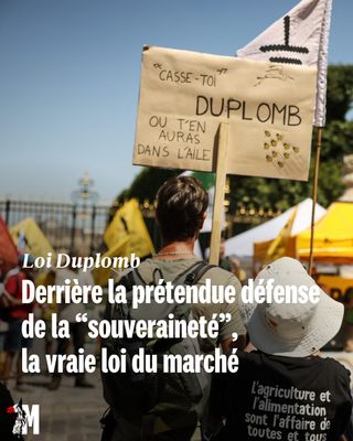 Au lieu de réguler le marché pour protéger nos agriculteurs contre la concurrence déloyale organisée à l’échelle européenne, les défenseurs de la loi Duplomb ont choisi d'abaisser la protection sanitaire des Français.

🟥 Pour lire cet article, cliquez sur le lien sur notre profil @mariannelemag.
_______
#loiduplomb #agriculture #sante