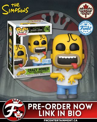 Coming Soon To Your Local Comic Book and Specialty Retailer:

Funko Pop! Television: The Simpsons Treehouse of Horror: Crazy Homer (Funko Specialty Series)

Our Retail Partners:
MyPops: https://www.mypops.ca/fmnh9u 
Shaks Pop Shop: https://shakspopshop.ca/just-added

#funkofanatic #funkofamily #popvinyl #funkopop #funko #funkopopvinyl #funkofunatic #funkopops #funkoaddict #funkocanada #ad #thesimpsons