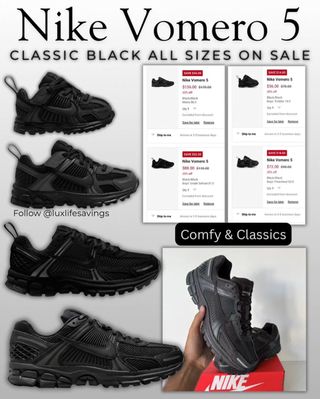 🛒C0mment the word "SHOP" and I will directly dm you the l!nk & details💚
CLASSIC VOMERO IN ALL BLACK ARE FINALLY ON SALE !! 😱😱🖤 these are not only super comfortable but match everything !! They have men’s, and all kids sizes on sale but only limited time! Great for the kiddos and to match with them 🫶🏻🖤
https://shopstyle.it/l/ctbxu

▫️▫️▫️▫️▫️▫️▫️▫️▫️▫️▫️
NEVER MISS OUT ON A DEAL!
✅ Join my F@cebook Group
✅ Join my Telegr@m channel
✅All l!nks are in my b!o & stories
⁣⁣✅️ ⁣Follow my backup acct @minionhot_deals 
l!nks are affiliated.  #couponcommunity #discount #deals #clearance