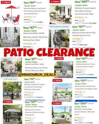🛒C0mment the word "SHOP" and I will directly dm you the l!nk & details💚
HOT PATIO CLEARANCE!! 
https://walmrt.us/4mlli8P

▫️▫️▫️▫️▫️▫️▫️▫️▫️▫️▫️
NEVER MISS OUT ON A DEAL!
✅ Join my F@cebook Group
✅ Join my Telegr@m channel
✅All l!nks are in my b!o & stories
⁣⁣✅️ ⁣Follow my backup acct @minionhot_deals 
l!nks are affiliated.  #couponcommunity #discount #deals #clearance