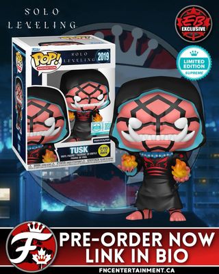 Pre-Order Now at GameStop Canada

Funko Pop! Animation: Solo Leveling - Tusk (Glow) (LE 9,500) (Funko Supreme Exclusive)

https://www.ebgames.ca/Toys-Collectibles/Games/932850/pop-animation-solo-leveling-shadows-tusk-4-2-in-glow-in-the-dark-vinyl-limited-edition-figure

SKU: 797169

Note: Not all EB locations will receive the same stock or at the same time. Check your local EB for availability.

Thanks to @drac0swrld for the heads up!

#funkofanatic #funkofamily #popvinyl #funkopop #funko #funkopopvinyl #funkofunatic #funkopops #funkoaddict #funkocanada #anime #sololeveling