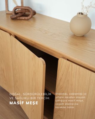 Ahşap ürünlerinde neden masif meşe tercih etmelisin? 🪵🌿 

Masif meşeyi alanına taşıyarak sürdürülebilir ve sağlıklı bir tercih yapabilir, dayanıklı yapısıyla uzun süreli kullanımı garanti altına alabilirsin. Ayrıca zamansız görünümüyle hem klasik hem modern tarza uydurabilir, sıcacık bir atmosferle salonunu tamamlayabilirsin. 🤍💫

Masif meşe ürünlerle salonuna zamansızlığı getirmek için normod.com’a tıkla! 🔗