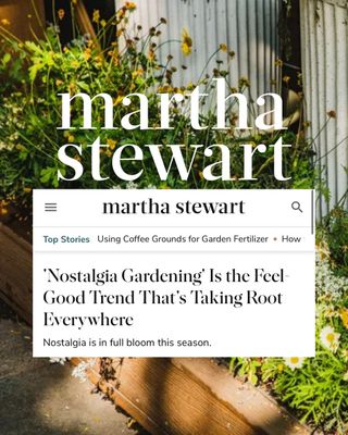 Nostalgia Gardening is in full bloom this season 🌼 Read about it now on @marthastewart, where our client @stoneblossom shares her expert insight on the topic!

Congratulations @stoneblossom on the amazing feature!