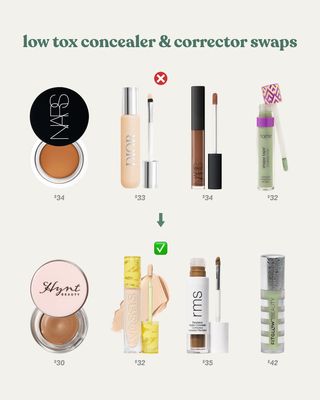 low tox concealer and color corrector swaps! (swipe through)

wanna know what the number one most popular clean concealer was when I polled my community? (you guys hehe) …KOSAS!

I’m also a huge fan of color correctors, especially green ones, bc I often have redness!

if you want more info and even more options, there’s a full post on my blog 🤗 (link in bio)

#OrganicallyBeccaSwap