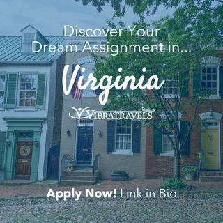 ✨ Hot Location of the Week: Virginia! ✨

From the Blue Ridge Mountains to the shores of Virginia Beach, the Old Dominion is full of history, beauty, and adventure. 🌄🌊

Explore Colonial Williamsburg, stroll Old Town Alexandria, or hike scenic mountain trails before winding down with fresh Chesapeake Bay seafood or local Virginia wine. 🦀🍷

Ready to make Virginia your next assignment? Learn more at www.vibratravels.com
✈️

#TravelNursing #VibraTravels #HotLocationOfTheWeek #ExploreVirginia #TravelClinicians #OldDominion #EastCoastLiving