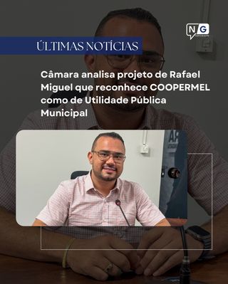 Na sessão legislativa desta semana, o vereador Rafael Miguel (Republicanos) apresentou projeto de lei que propõe declarar a Cooperativa dos Apicultores e Agricultores Familiares do Norte Goiano – COOPERMEL como entidade de Utilidade Pública Municipal.

A iniciativa busca oficializar o trabalho de relevância social e econômica da cooperativa, que há anos tem se dedicado à organização, capacitação e valorização dos agricultores familiares e apicultores de Porangatu e região.