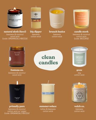 it’s candle szn 🕯️ who doesn’t love a warm glowy ambiance?! unfortunately, burning those Yankee candles is not doing any favors for your health and indoor air quality 😔

the good news is that you don’t have to give up candles altogether, and there are plenty of safe options to use instead! (swipe through to learn more)

watch out for sneaky “wax blends” ⚠️ for example, a brand could say they use “100% soy wax blend” and that could means 1% soy and 99% paraffin. smh.

and keep in mind that burning ANYTHING will release some level of VOCs (even just diffusing essential oils does too). the goal is to burn a cleaner candle with fewer emissions.

head to the blog for a deeper dive and more info about each of these brands! (link in bio)

lmk if you’ve tried any of these or have any other fave clean candle brands to share 🤗