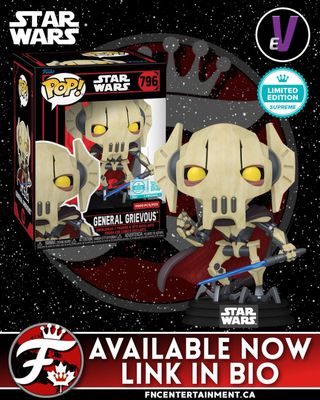 Available Now and Ships to Canada from Evend

Funko Pop! Star Wars: General Grievous (LE 9,500) Funko Supreme Edition

https://evend.com/products/funko-pop-star-wars-general-grievous-796-le-9500-evend-exclusive

#funkofanatic #funkofamily #popvinyl #funkopop #funko #funkopopvinyl #funkofunatic #funkopops #funkoaddict #funkocanada #starwars @evendhq