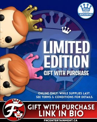 Collect Your Limited Edition Gift at Funko!

Spend $150 and get a Limited Edition Freddy, Franny, or Proto the Dog as Your Free Gift! Offer Valid until October 24th!

Funko CA
https://go.fncentertainment.ca/gwp-ca

Funko US: 
https://go.fncentertainment.ca/gwp-us

#funkofanatic #funkofamily #popvinyl #funkopop #funko #funkopopvinyl #funkofunatic #funkopops #funkoaddict #funkocanada #ad #freegift #limitededition