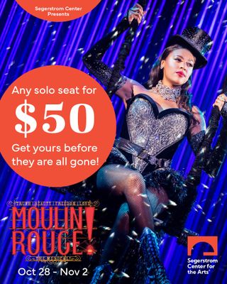 🎟️ One seat. One night. One spectacular time.

Treat yourself to a solo date at Moulin Rouge! The Musical for just $50! No code needed — select single seats automatically unlock the offer. Because you don’t need a Duke to feel like a diamond. 💎❤️

October 28 - November 2! 🎩💎

https://go.scfta.org/mr25