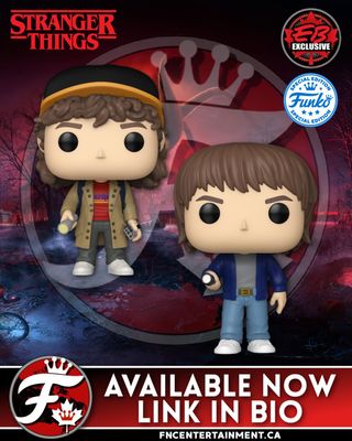 Landing Now In-Store and Online at EB Games Canada

Funko Pop! Television: Stranger Things - Dustin & Jonathan - Funko Special Editions

https://www.ebgames.ca/Toys-Collectibles/Games/934398/pop-television-netflix-stranger-things-dustin-henderson-vinyl-figure

https://www.ebgames.ca/Toys-Collectibles/Games/934388/pop-television-netflix-stranger-things-jonathan-byers-vinyl-figure

SKU: 798408 / 798398

Note: Not all EB locations will receive the same stock or at the same time. Check your local EB for availability. 

#funkofanatic #funkofamily #popvinyl #funkopop #funko #funkopopvinyl #funkofunatic #funkopops #funkoaddict #funkocanada #strangerthings