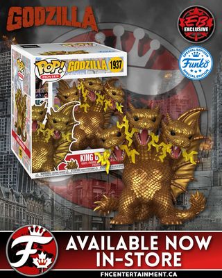 Landing Now In-Store at EB Games Canada 

Funko Pop! Movies: Godzilla: King Ghidorah (Super 6”) (EB Games Exclusive) 

SKU: TBA

Note: Not all EB locations will receive the same stock or at the same time. Check your local EB for availability. Spotted in Ontario

Thanks to today’s @toppopsyt video for the heads up!

#funkofanatic #funkofamily #popvinyl #funkopop #funko #funkopopvinyl #funkofunatic #funkopops #funkoaddict #funkocanada #godzilla