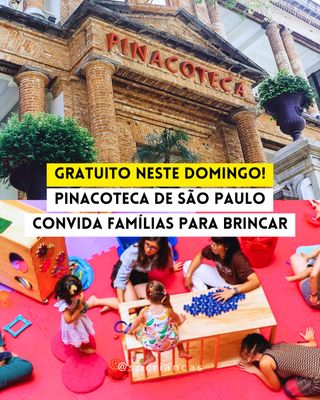 👉 Comente PINACOTECA e envio todas as informações

Domingo é dia de Pinafamília: um evento promovido pela Pinacoteca de São Paulo com atividades gratuitas para a família toda!

A programação, além da visitação ao museu, inclui brincadeiras, oficinas, jogos e outras atividades para aproveitar em família.

E QUANTO CUSTA ESTE PASSEIO?
💰 ENTRADA GRATUITA
⏰ 09/11, a partir das 10h
📍 @pinacotecasp - Praça da Luz, 02, Bom Retiro - São Paulo

https://saopauloparacriancas.com.br/museu-pinafamilia-sp/

📷 Reprodução/Divulgação