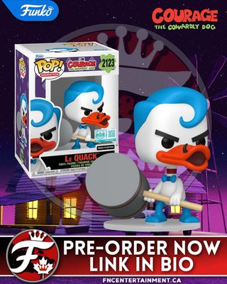 Pre-Order Now at Amazon US

Funko Pop! Animation: Courage the Cowardly Dog: Le Quack (LE 9,500) Funko Supreme Edition 

Amazon US: https://amzn.to/4oLsTi5 
Amazon CA (Coming Soon): https://amzn.to/4oVc44G 

#funkofanatic #funkofamily #popvinyl #funkopop #funko #funkopopvinyl #funkofunatic #funkopops #funkoaddict #funkocanada #ad #couragethecowardlydog
