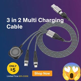 3 in 2 Multi Charging Cable 
50% Discount code: 266VTWJ7 🥳
Should be auto apply 
https://amzn.to/4qSHlqA

🥳 To purchase use the L1!nk in my bio @minionrun_deals