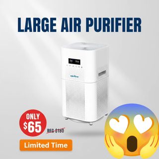 AIRFIRE HEPA Air Purifier for Large Rooms up to 2500 Sq.ft, Air Purifiers for Pet Dander&Odor, Dust, Pollen, Wildfire/Smoke, AP401, White
Final price: $65.99
Original price:$179.99
https://walmrt.us/49Q2fjV

✨To purchase use the L1!nk in my bio @lovegooddeals