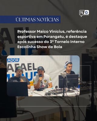 Professor Maico Vinícius, referência esportiva em Porangatu, é destaque após sucesso do 3º Torneio Escolinha Show de Bola

Auxiliar Técnico do Porangatu Futsal e empresário do esporte reforça legado na formação de atletas.
O esporte porangatuense voltou a celebrar um de seus maiores expoentes: Maico Vinícius Fernandes, professor, empresário e proprietário da Escolinha Show de Bola, considerado por muitos uma verdadeira lenda no desenvolvimento esportivo da cidade. Com uma trajetória marcada por conquistas, Maico foi recentemente eleito melhor técnico da Liga Goiás, dirigindo com excelência a equipe do Porangatu Futsal.

Leia a notícia completa no link da bio ou acesse portalnortegoias.com.br