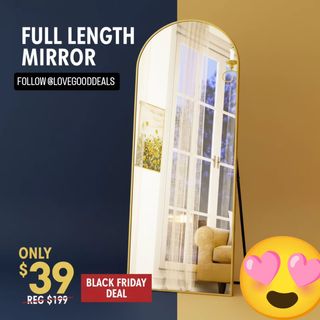 BEAUTYPEAK Arched Full Length Floor Mirror 64"x21.1" Full Body Standing Mirror,Gold
https://walmrt.us/4nVA9Y4
Only $39

✨To purchase use the L1!nk in my bio @lovegooddeals

#FullLengthMirror #HomeDecor #BlackFridayDeals #MirrorGoals #InteriorDesign #DealAlert #Sale #HomeEssentials #StylishHome #ModernDesign #MustHave #ShopNow #LimitedTimeOffer #GreatDeal #ReflectionPerfection