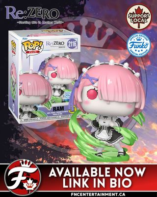 Landing Now at Your Local Comic Book and Specialty Retailer:

Funko Pop! Plus: Re:Zero - Ram (Glow) Funko Special Edition

Our Retail Partners:
MyPops: https://www.mypops.ca/xwum4v 

Contact Your local Comic Book or Specialty Retailer for Availability 

#funko #funkocanada #ad #anime #rezero
