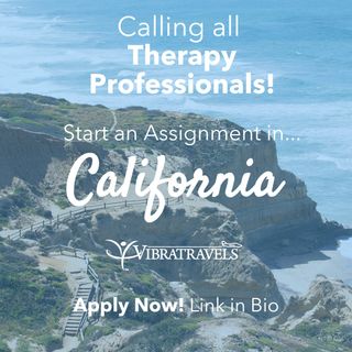 This week’s hot opportunity is in… California! 🌴💙

We’re seeking talented and compassionate traveling therapists to join our incredible team! Make an impact in a state celebrated for its stunning coastlines, vibrant cities, and endless sunshine. ✨🩺

From the iconic energy of Los Angeles and San Francisco to the peaceful charm of wine country and coastal retreats, California offers something for every kind of adventurer. Enjoy top-tier healthcare facilities, diverse patient populations, and countless opportunities to grow your therapy career while exploring the Golden State. 🌿🚗💫

👉 Ready to take the next step? Explore opportunities at www.vibratravels.com or download our VT Hub App! ✈️

#TravelTherapy #TherapyJobs #PhysicalTherapy #OccupationalTherapy #SpeechTherapy #AlliedHealthCareers #TravelHealthcare #VibraTravels
