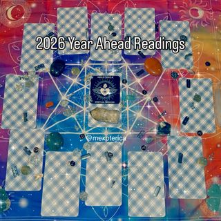 It’s that time again… 🔮

Just wanted to let y’all know that I will be featuring 2026 Year Ahead Readings in December and January!✨

This is a 13 card reading that will give you insight into the following year. A card for each month and one card as the overall theme for the year. 🗓️

‼️These will be offered by APPOINTMENT ONLY! They do tend to be longer than a typical reading. The price is $65. 

You can totally schedule an appointment on a day I’m at one of the shops. Check my schedule for dates and locations. You can also book a virtual Year Ahead Reading to be done over video call. (send a DM for scheduling and availability)

I can’t wait to see what Spirit has in store for you in 2026!! ✨

-Oz 🪬🔮✨
•
•
•
#mexoterica #yearahead #tarot #tarotreadings #crystals #reiki #reikimaster #psychic #medium #healer #curandero #spirituality #spiritualguidance #divination #cartomancy #metaphysical #oracle #oils #candles #qpoc #lgbtq #smallbusiness #dfw #fortworth #texas #newyear #2026 #december #january #newyear