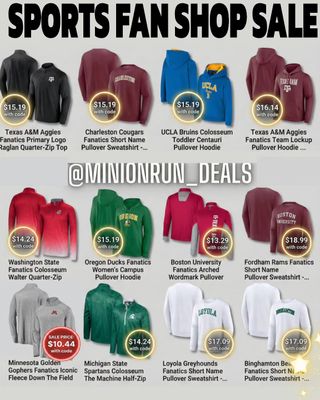 😍Drop 𝗔𝗡𝗬 𝗘𝗠𝗢𝗝𝗜 for 🔗 & details 

Up To 80% Off Select College Hoodies, Sweatshirts, & More via Fanatics
 Code HOLIDAY 
https://mavely.app.link/e/wjpx7rWs7Yb

✅️ Check my bio for the l!nk if the dm didnt come thru @minionrun_deals 

#couponcommunity #discount #deals #clearance #viral