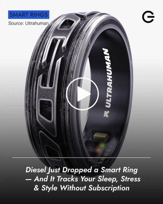 Geeks, fashion just went biohacker chic. Diesel and Ultrahuman have teamed up on the Diesel Ultrahuman Ring—a luxury smart ring that blends bold Diesel style with serious health tracking, designed for all-day comfort and all-night insight. Under Glenn Martens, Diesel officially steps beyond fashion into wearable tech—and proves performance tracking can look cool.

This smart ring tracks sleep, heart rate, steps, calories, recovery, stress, caffeine cut-off times, and cycle & ovulation insights—helping you understand your body without staring at a screen. Add 4–6 days of battery life, automatic syncing, and no subscription required, and you’ve got a wearable that fits your lifestyle and your look.

Available now in shiny silver or distressed black worldwide.

👉 Hit the link in bio for the full breakdown, price and availability.

@ultrahumanhq @diesel 
#GeekOfChic #SmartRing #WearableTech #Diesel #Ultrahuman #FashionTech #HealthTech #Biohacking #LuxuryWearables #NoSubscription #TechMeetsStyle #PowerOn