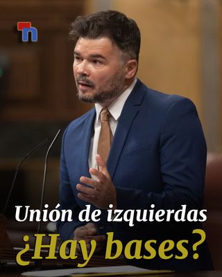 Rufián persiste y llama a conformar una coalición de izquierdas. “Si no nos ponemos de acuerdo en conjunto, nos matarán por separado”, dijo hace una semana entrevistado en La Sexta, cuatro meses después de posicionarse por primera vez en ese sentido. Según el portavoz de ERC “a la izquierda del PSOE no hay nada”, y “tanto en Catalunya como en España hay un espacio para conformar alianzas. “¿Por qué no en España puede haber algún tipo de entendimiento entre Podemos, BNG, Bildu, Esquerra Republicana?” Rufián dice que “en la calle se está pidiendo un frente”, y reclama que “por primera vez se haga desde las izquierdas independentistas, soberanistas, como se quiera llamar, y no desde un despacho de Madrid”.

“Nos tenemos que unir”, señala Rufián, que tiene “pocas esperanzas de que se haga” y añade que “por encima de la obediencia de partido está la obediencia moral”. Este periódico ha tratado de contactar con el portavoz de ERC, y ha pulsado este planteamiento con tres periodistas políticos: Enric Juliana (La Vanguardia), y Mireia Esteve (Ara) y Javier Ruiz (TVE y la Ser). 

📲 El reportaje, en el link de nuestra bio

#Izquierda #Política #GabrielRufián #Congreso #España #Elecciones