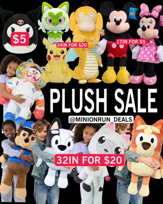 😍Drop 𝗔𝗡𝗬 𝗘𝗠𝗢𝗝𝗜 for 🔗 & details 

Popular plushs on sale! 
https://walmrt.us/3XE2J5G
 

NEVER MISS OUT ON A DEAL!
✅All l!nks are in my bio @MINIONRUN_DEALS
l!nks are affiliated  #couponcommunity #discount #deals #clearance #viral