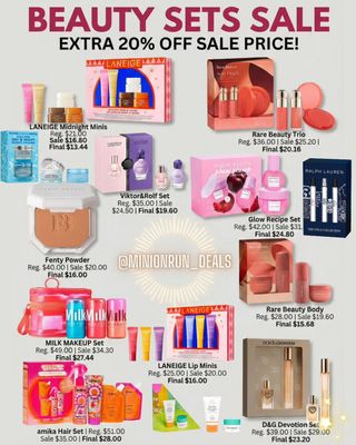 😍Drop 𝗔𝗡𝗬 𝗘𝗠𝗢𝗝𝗜 for 🔗 & details 

😍Hot beauty sets are on sale + get extra 20% off for Beauty Insider at checkout! 
https://shopstyle.it/l/cxrCN
 

NEVER MISS OUT ON A DEAL!
✅All l!nks are in my bio @MINIONRUN_DEALS
l!nks are affiliated  #couponcommunity #discount #deals #clearance #viral