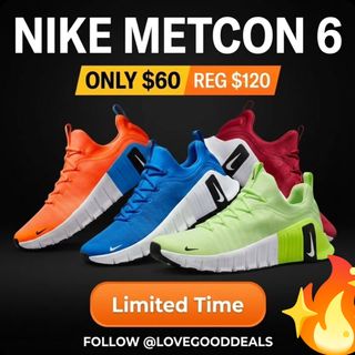 💥Type the word " 𝐒𝐇𝐎𝐏 " in the comments and I will directly message you the link 🔗.

 Free Metcon 6
Men's Workout Shoes
https://shopstyle.it/l/cxowk
Use code CYBER
Only $60 Reg $125

✨The link can also be found in my bio @lovegooddeals