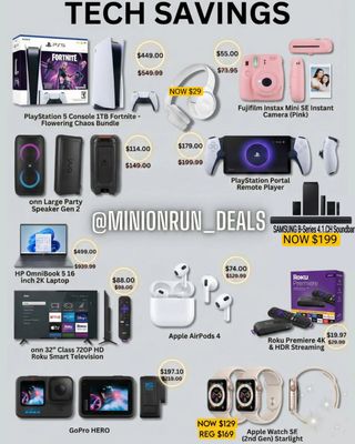 😍Drop 𝗔𝗡𝗬 𝗘𝗠𝗢𝗝𝗜 for 🔗 & details 

🔥 TECH SAVINGS ALERT! 🔥 Get ready to score MAJOR discounts on the hottest gadgets! 💻🎮🎧 From the P S 5 to AirP0ds and more, we've got the deals you don't want to miss
 https://walmrt.us/4qcBXgY

✅️ Check my bio for the l!nk if the dm didnt come thru @minionrun_deals 

#couponcommunity #discount #deals #clearance #viral