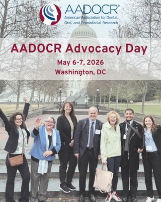 Registration is now open for Advocacy Day 2026! AADOCR is again partnering with the American Dental Education Association (ADEA) and Friends of NIDCR on its annual event uniting oral health researchers and scientists, dental school faculty and students, and patient advocates in the nation’s capital for face-to-face conversations with federal policymakers. Join us on May 6-7, 2026 in Washington, D.C.  No experience necessary!

Register Now: 🔗https://www.aadocr.org/2026AdvocacyDay

#FundOralHealth #dentalresearch #oralhealth
