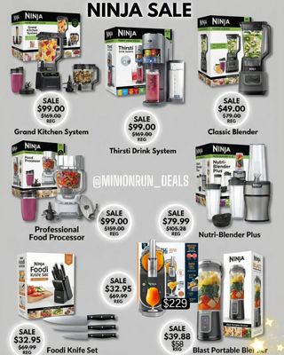 😍Drop 𝗔𝗡𝗬 𝗘𝗠𝗢𝗝𝗜 for 🔗 & details 

It’s time to upgrade your kitchen game without breaking the bank! We’ve got massive markdowns on top-tier N!nja appliances. From smoothies on the go to full meal prep mastery, we’ve got the gear you need at prices you won’t believe.
​✨ Look at these steals:
🥤 Classic Blender: ONLY $49.00
🔪 Foodi Knife Set: Just $32.95
🔥 Grand Kitchen System: A massive deal at $99.00!
 https://walmrt.us/4agzTje

✅️ Check my bio for the l!nk if the dm didnt come thru @minionrun_deals 

#couponcommunity #discount #deals #clearance #viral