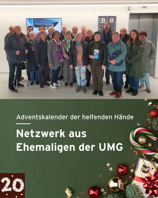 Im Jahr 2012 wurde das Ehemaligen-Netzwerk der UMG ins Leben gerufen. Aktuell besteht es aus rund 40-50 aktiven Mitgliedern, die alle mal an der UMG tätig waren und über das Netzwerk mit ihren alten Kolleg*innen in Kontakt bleiben.
Neben Unternehmungen, wie Besuchen bei Otto Bock oder dem DZHK, helfen sie mit ihrer Erfahrung auch bei Veranstaltungen, wie der “Nacht des Wissens”, als Lotsen aus. Für uns ist das eine große Hilfe und gleichzeitig freut es uns besonders, dass Menschen die UMG nicht nur als Ort der Arbeit, sondern auch als ein sozial verbindendes Element wahrnehmen! 💙

🫱🏽‍🫲🏽 Um Mitglied zu werden, muss man bis zum Ende seiner aktiven Zeit an der UMG beschäftigt worden sein. Alle Treffen und Veranstaltungen sind freiwillig organisiert. Wer mehr über das Ehemaligen-Netzwerk erfahren möchte kann sich über den Link in der Bio informieren 🔗