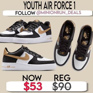 😍Drop 𝗔𝗡𝗬 𝗘𝗠𝗢𝗝𝗜 for 🔗 & details 

Youth air force one 
Now $53 reg $90! 
Code XTRA20
https://go.sylikes.com/eZtV4bPsZf0r

✅️ Check my bio for the l!nk if the dm didnt come thru @minionrun_deals 

#couponcommunity #discount #deals #clearance #viral