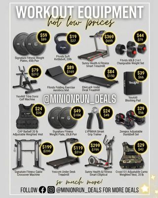 😍Drop 𝗔𝗡𝗬 𝗘𝗠𝗢𝗝𝗜 for 🔗 & details 

Workout equipment sale! 
https://mavely.app.link/VK2VbESfUZb

➡️You must follow me  first for the 🔗 to come thru

✅️ Check my bio for the l!nk if the dm didnt come thru 
@minionrun_deals 

#couponcommunity #discount #deals #clearance #viral