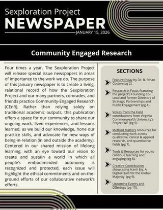 Check out the release of our first quarterly report, online now and viewable by heading to the link in our bio! It features the voices of core team members, external collaborators, and non-profit leaders, including directly linked resources on how to do qualitative, quantitative, and clinical community-engaged research, examples of projects we love, and creative contributions across disciplines and fields. 

We hope you enjoy reading and engaging with it as much as we enjoyed putting it together!