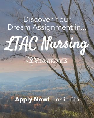 🌟 LTAC Nursing Opportunities Nationwide 🌟

Caring for patients with complex, long-term needs takes skill, compassion, and dedication—and LTAC nurses make all the difference. We’re hiring LTAC Nursing professionals across the country!

Whether you’re seeking your next travel assignment or a new opportunity to grow your nursing career, we’re here to support you every step of the way.

📍 Locations across the U.S.
🩺 LTAC Nursing roles
✨ Personalized support from start to finish

Explore open roles at www.vibratravels.com
and let’s find the right fit for you. 💼✈️

#LTACNursing #LTACNurse #NursingJobs #TravelNursing #HealthcareCareers #NowHiring #VibraTravels