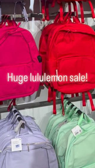 #ad shop here https://go.shopmy.us/p-38981401

Like and comment SHOP PLEASE for links to the lululemon end of the year sale! I see backpacks, bags and more up to 50% off
