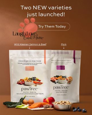 🐾 PAWSOME NEWS, FRIENDS! 🐾 🐶🐱 pawTree just dropped TWO brand new freeze-dried raw recipes and pets are OBSESSED.

Pork & Wild Alaskan Salmon and Beef!
Real, whole-food nutrition ✅
Minimal processing ✅
Flavor they go wild for ✅

✨ BONUS PERK (limited-time!):
When you grab any 2 bags of freeze-dried raw, you’ll get a FREE ImmunoShroom supplement added to your order! 🍄💚
👉 Why ImmunoShroom?
• Immune system support
• Gut & digestive health
• Overall daily wellness
• Perfect for pets who need a little extra boost

Not sure which recipe is best for your pet?
I’ve got you! 🙋‍♀️
✔️ I can help personally OR
✔️ Take our FREE Pet Quiz for custom recommendations.
Drop a 🐾  and I’ll point you in the right direction! 💛
#laughlovebarkmeow