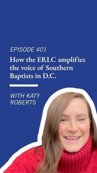 We engage public policy not as an end in itself, but as an outflow of our conviction that Scripture is true.

Join us on the latest episode of the ERLC Podcast where ERLC senior policy manager Katy Roberts talks with Dr. Gary Hollingsworth about how Southern Baptists are reaching Capitol Hill with the truth of the gospel.

Listen at the link in our bio 🎙️