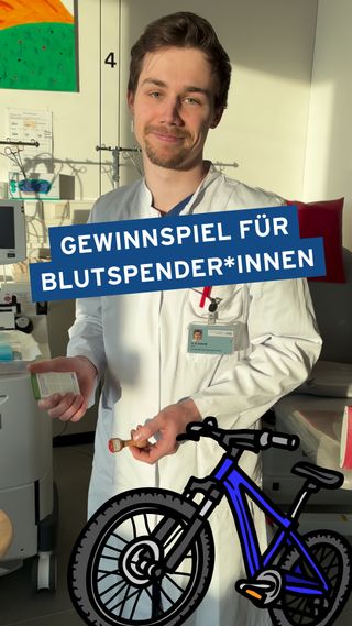 Die Fahrradverlosung für Blutspender*innen ist wieder da. 🚲🩸

Bist du dabei? Noch bis zum Jahresende ist Zeit zum Stempelsammeln.
 
Alle Infos zu unserem kleinen Gewinnspiel findet ihr über den Link in der Bio. 🔗

🎥 umg/Martin Wilmsmeier
🎞️✂️ umg/Valentin Steininger