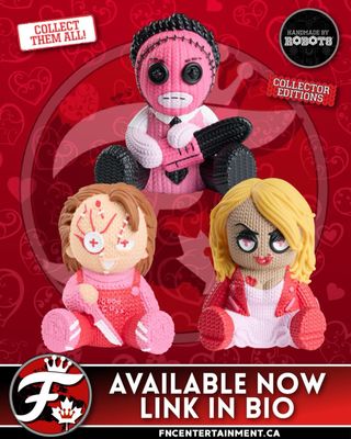 Love Gets a Little Twisted at Handmade by Robots this Valentine’s Day 🖤🧵

Leatherface, Chucky, and Tiffany are stitched up and ready for Valentine’s Day — Handmade by Robots style. Cozy vinyl textures, button eyes, and just the right mix of sweet and sinister make this collection perfect for fans who like their love with a dark edge.

https://www.handmadebyrobots.com/collections/just-announced

Perfect for gifting (or keeping 👀).

Available now — collect them all.

#HandmadeByRobots #valentines #horror @hmadebrobots