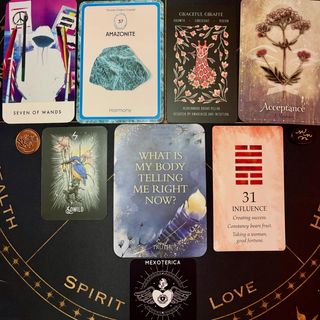 Here is the Days out of Time collective reading corresponding to February 2026.

✨Tarot card: Seven of Wands - standing your ground, resilience, courage & conviction 

✨Crystal: Amazonite - harmony 

✨Animal: Graceful Giraffe - growth, foresight, vision 

✨Plant: Valerian - acceptance 

✨Rune: Sowilo - success, life force energy, victory 

✨IChing Hexagram: 31 - influence 

✨Witch’s Rune: Flight - movement, communication, travel

✨Soul Truth Prompt - What is my body telling me right now?

⚡️Each one of these cards represents an energy or ally you can call upon for guidance throughout the month. 

✨Which card speaks to you? Post it in the comments for a message✨

✨I will be posting these at the beginning of each month through the year so I hope you will follow along 🙏🏽

-Oz 🪬
•
•
•
#mexoterica #tarot #divination #february #oracle