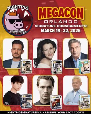 Convention season is waking up and MEGACON Orlando is on deck; but your collectibles can still meet the guests even if you don’t 👀✍️

Our friends at NightPig Signatures are offering signature consignments for March 19–22, 2026. Send in your Pops, comics, prints, or collectibles and they’ll handle the lines and the signing for you.

Reserve your spot before slots fill up: https://nightpigsignatures.ca/collections/megacon-orlando

Skip the travel, skip the queues, still get the signature.

#MEGACON #AutographCollectors #Autographs @nightpig_signatures