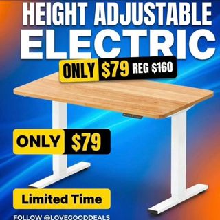 🎉 50% Off! Get Your SANODESK 40"x24" Electric Height-Adjustable Desk with White Frame/Maple Top Now! 🛒
Original price: $159.99
Discount price: $79.99
Discount code: 50DESK54112 
https://amzn.to/49XrFfg

✨The link can also be found in my bio @lovegooddeals