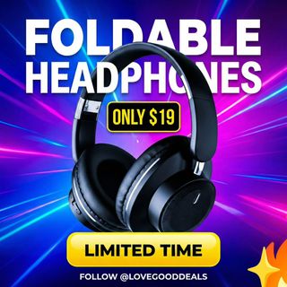 Over-Ear Headphones, Foldable Wireless Headphones with Hidden Mic for Cell Phone, PC, Laptop, Suitable for Music, School, Workouts, and Gaming
Original price: $79.98
Discount price: $19.99
Discount: 75% Code
Discount code: N5OPWIZU 
https://amzn.to/3Oti4Eu

✨The link can also be found in my bio @lovegooddeals