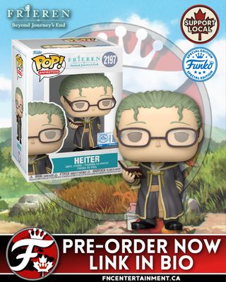 Coming Soon to Your Local Comic Book and Specialty Retailer:

Funko Pop! Animation: Frieren Beyond Journeys End - Heiter (Specialty Series Exclusive) 

Our Retail Partners:
Shak’s Pop Shop: http://shakspopshop.com/just-added
MyPops: https://www.mypops.ca/preorders
EE: https://ee.toys/BD6GGB

Contact your locally specialty retailer for availability. 

#funko #funkocanada #ad #anime #frieren