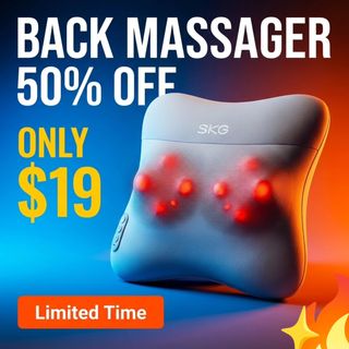 Cordless Back Massager for Pain Relief Deep Tissue 4D Back and Neck Massager with Dual Sided Heat Valentine Gifts for Men and Women Dad Mom Grandpa 10%ACC
Original price:59.99
Discount price:29.99
Discount code: 8B8OKKEE
https://amzn.to/4tmaXOe

✨The link can also be found in my bio @lovegooddeals